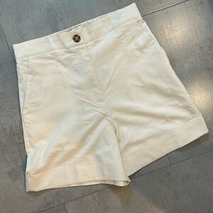 House Of Harlow 1960 Dress Shorts Medium Cream Ivory Womens Cuffed